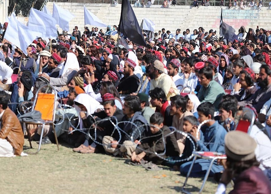 رتہ کلاچی سٹیڈیم ڈی آئی خان میں پی ٹی ایم کا احتجاجی جلسہ