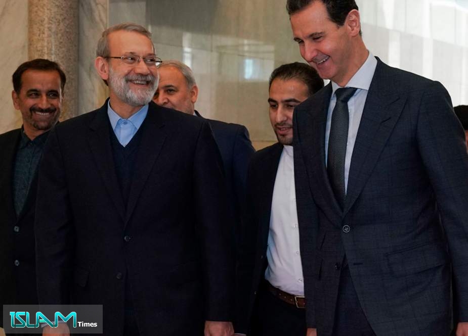 Larijani Reiterated Tehran’s Backing for Syria in Fighting Terrorism