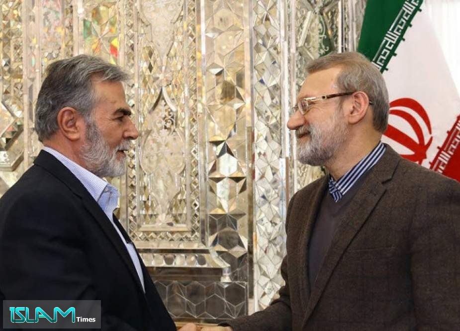 لاريجاني يلتقي الأمين العام لحركة الجهاد الإسلامي