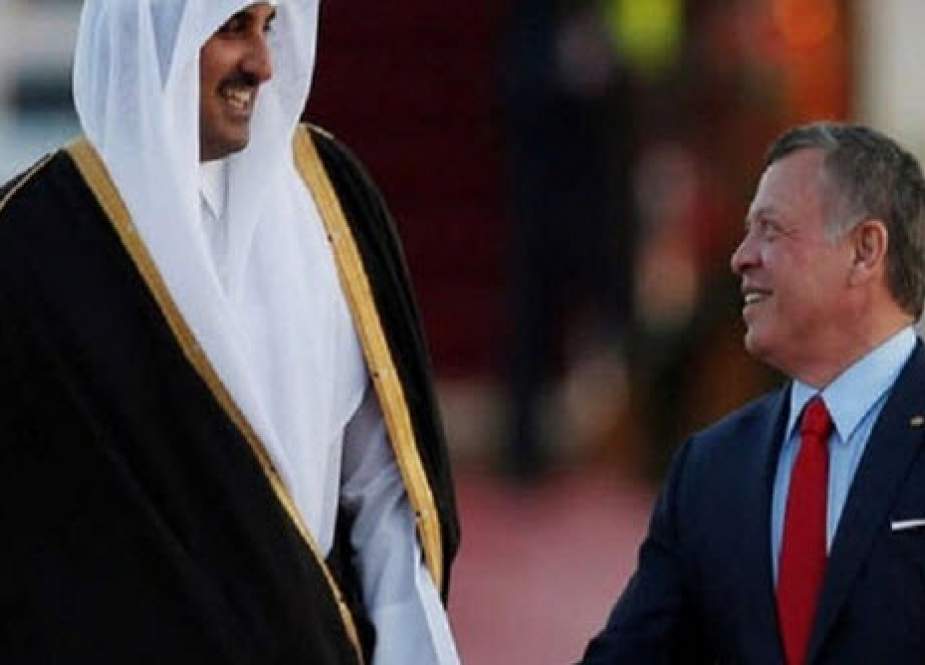 امیر قطر در راس هیئتی بلندپایه وارد اردن شد
