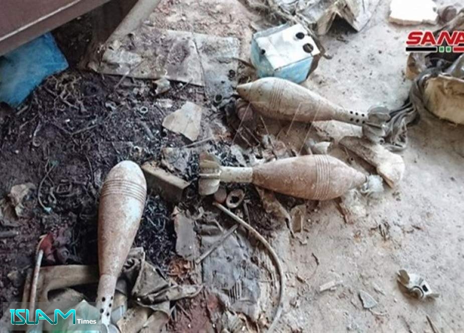Syrian Army Uncovers Workshop Used by Terrorists for Manufacturing Weapons