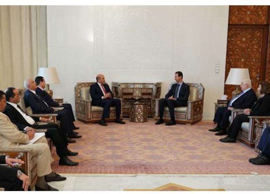 Syrian President Bashar al-Assad  received a Libyan delegation.jpg