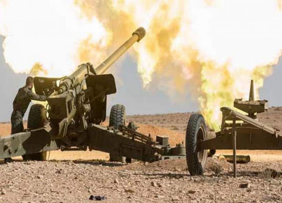 آتش سنگین ارتش سوریه بر روی مواضع تروریستها در ادلب