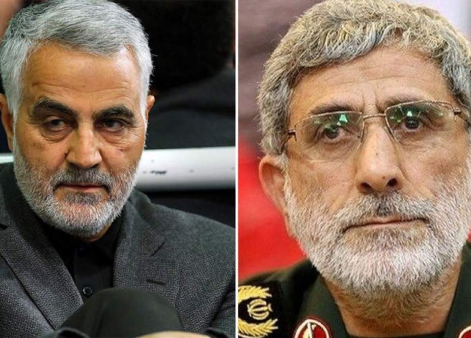 General Qassem Suleimani, and  IRGC Chief Ismail Qaani.jpg