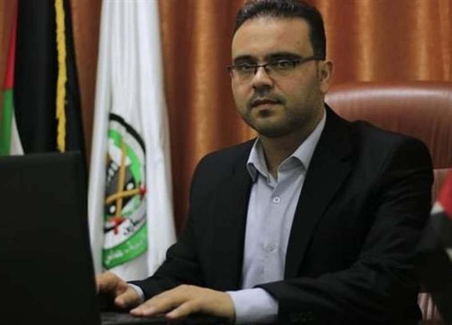 Hazem Qasem, the spokesman for the Palestinian Islamic resistance movement of Hamas.jpg
