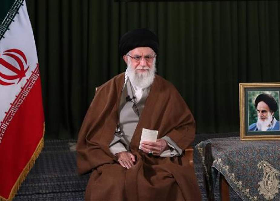 Leader of the Islamic Republic Ayatollah Seyyed Ali Khamenei addresses the Iranian nation on New Year.jpg
