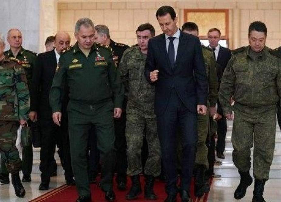 Syrian President Bashar al-Assad received Russian Defense Minister Sergey Shoigu.jpg
