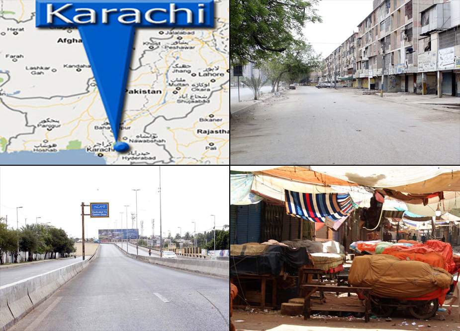 کورونا لاک ڈاون، دو کروڑ سے زائد آبادی والے کراچی میں معمولات زندگی منجمد