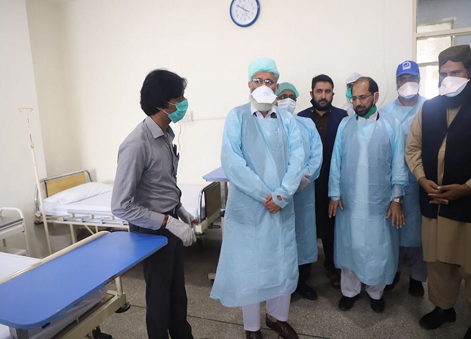 لاہور، ثریا عظیم ہسپتال میں آئسولیشن وارڈ کے افتتاح کی تصاویر