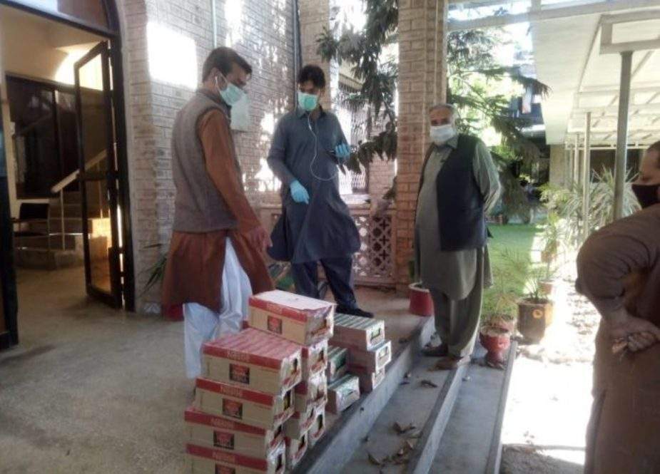 پشاور، شیعہ علماء کونسل کیجانب سے زائرین کیلئے سامان ارسال