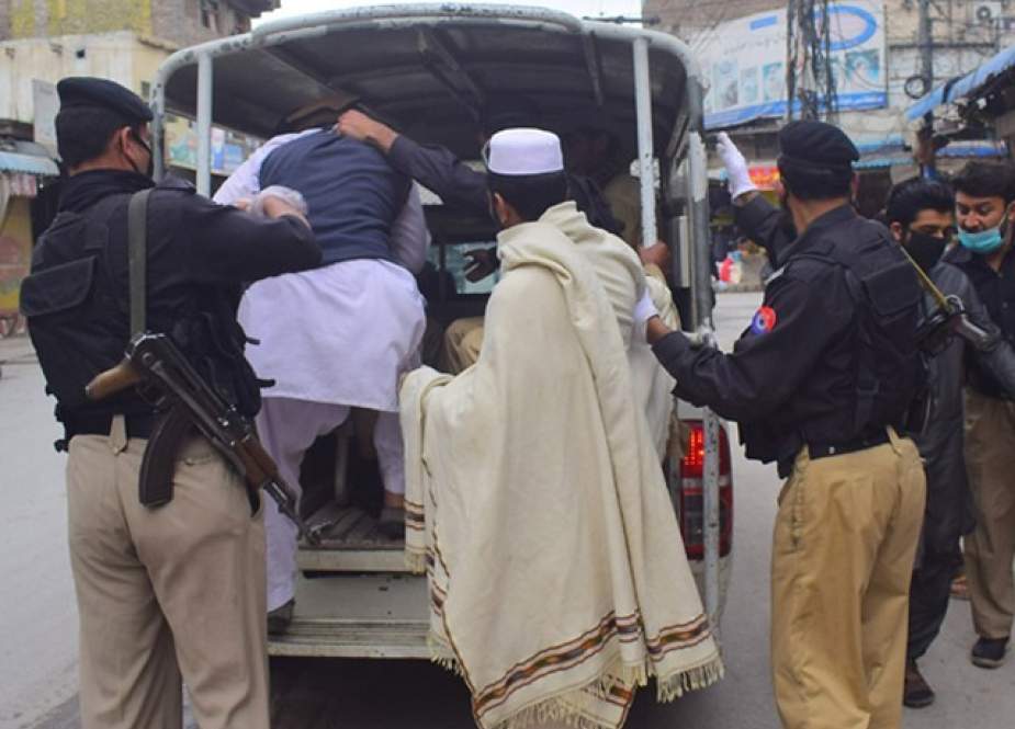 پشاور میں لاک ڈاؤن کی خلاف ورزی پر 55 افراد گرفتار