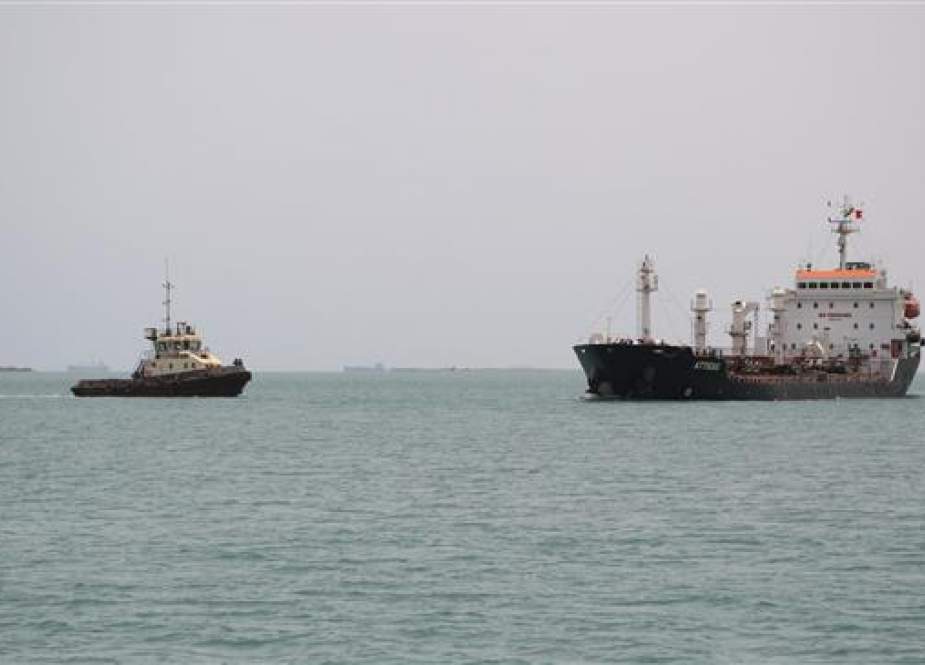 Ships are seen at Salif port in Yemen’s western Red Sea province of al-Hudaydah.jpg