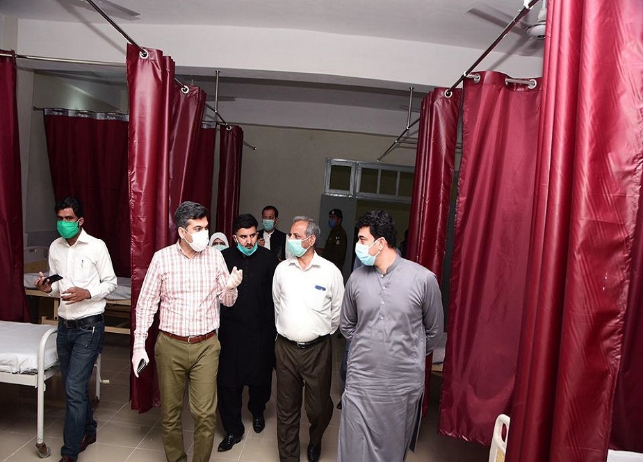 سرگودہا، نئے آئسولیشن رومز اور قرنطینہ سنٹر کے افتتاح کی تصاویر