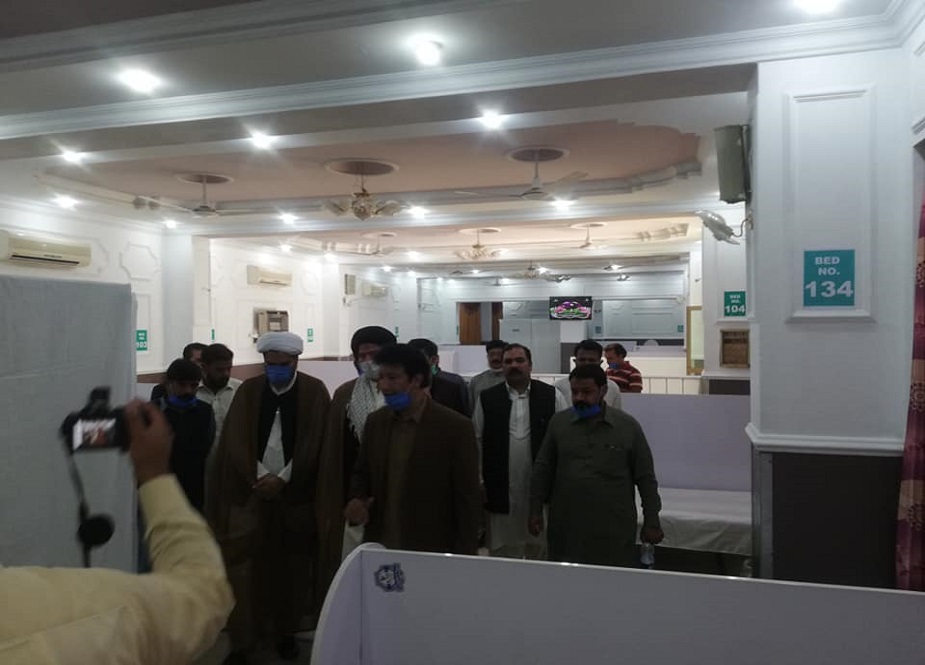 راولپنڈی، ایم ڈبلیو ایم کے وفد کے نئے قائم شدہ قرنطینہ سنٹر کے دورہ کی تصاویر