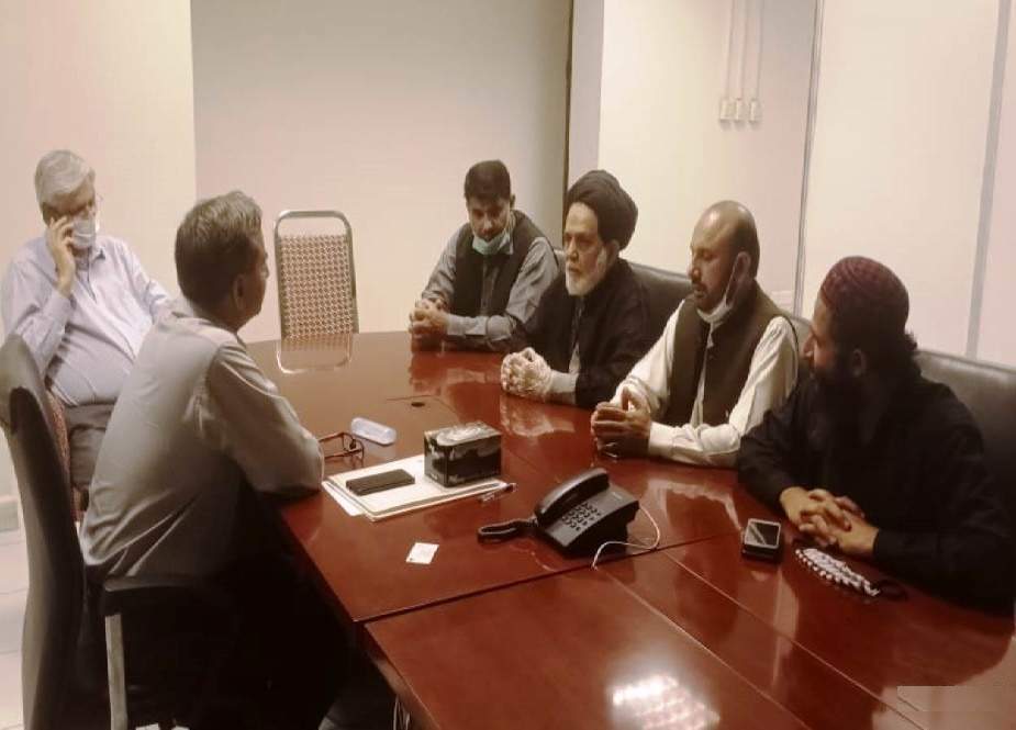 شیعہ علماء کونسل کے وفد کی ایکسپو قرنطینہ سنٹر کے ایم ایس سے ملاقات