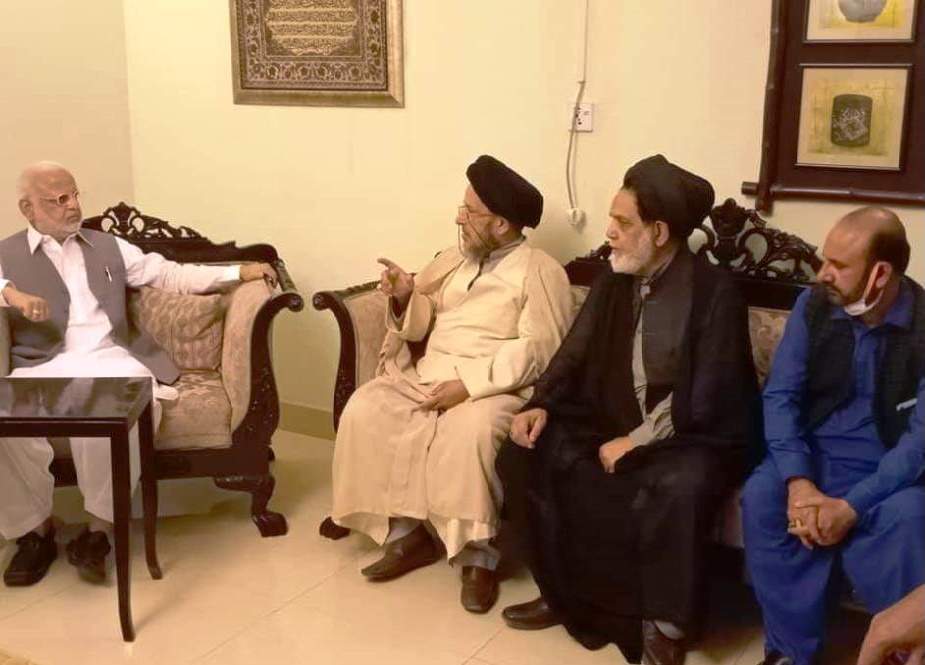 شیعہ علماء کونسل کے وفد کے پی ٹی آئی پنجاب کے صدر اعجاز چودھری سے ملاقات