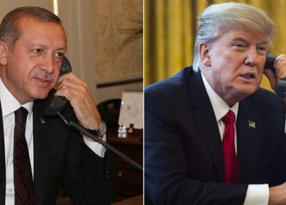 اردوغان و ترامپ تحولات منطقه را بررسی کردند