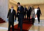 شاهد..ظريف يلتقي الرئيس الأسد والمعلم في دمشق