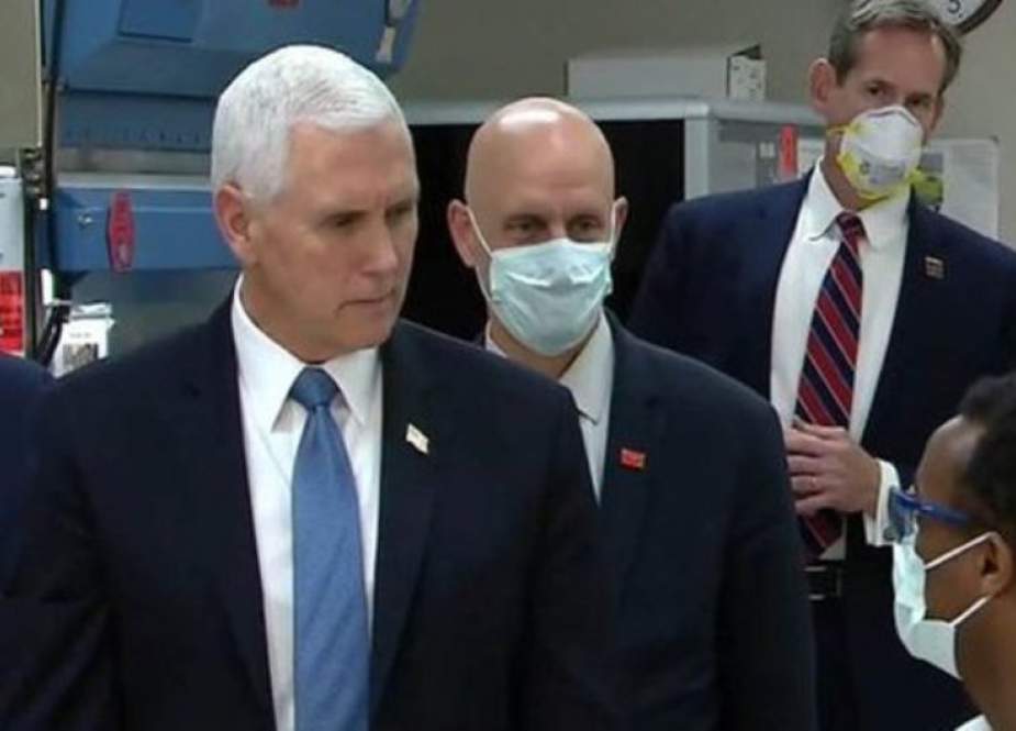 امریکی نائب صدر بغیر ماسک ہسپتال پہنچ گئے
