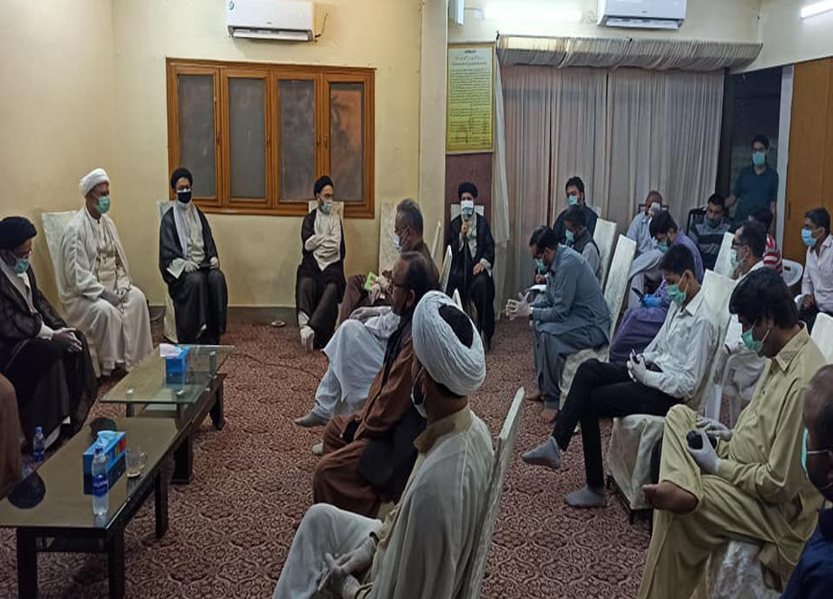 کورونا وائرس کی صورتحال کے پیش نظر یوم علی (ع) کے جلوس کی برآمدگی کے حوالے سے کراچی میں شیعہ قومیات کا اجلاس