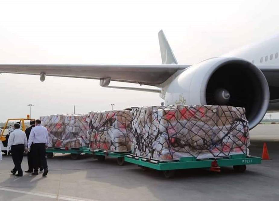 چین کی جانب سے عطیہ کردہ کورونا سے متعلقہ امدادی سامان لاہور پہنچ گیا