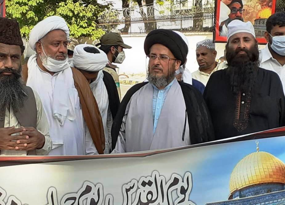 لاہور، ایجرٹن روڈ پر شیعہ علماء کونسل کی القدس ریلی کے مناظر