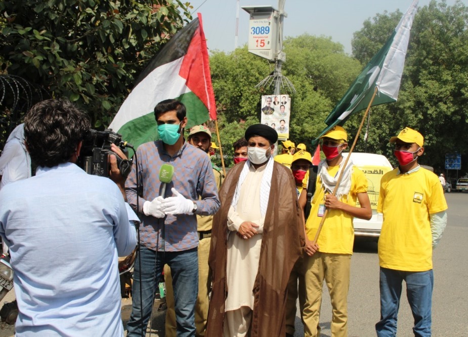 لاہور، مال روڈ پر آئی ایس او اور مجلس وحدت مسلمین کی القدس ریلی
