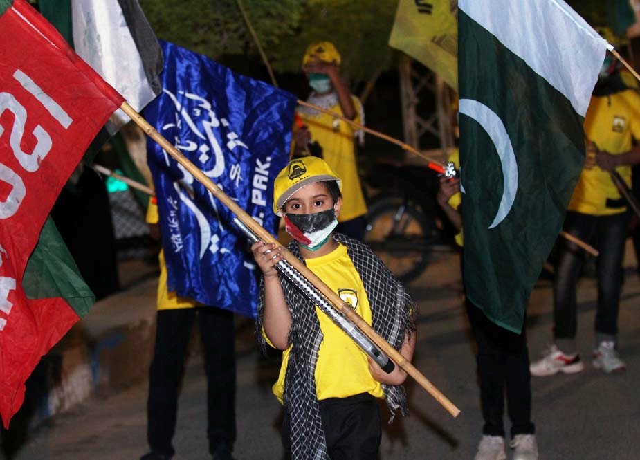 یوم القدس کے موقع پر کراچی میں آئی ایس او نیو رضویہ کے تحت قدس شو کا انعقاد کیا گیا
