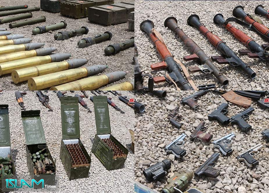 Suriyadakı terrorçulardan böyük miqdarda Qərb istehsalı silahların aşkarlanması