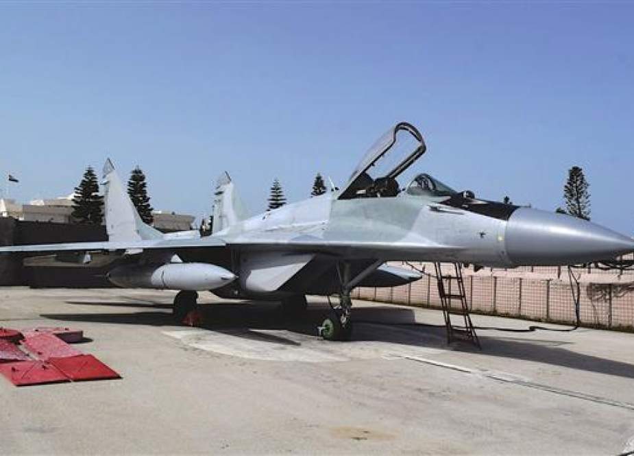 MiG-29 Fulcrums parked at Hmeimim Airbase in Syria.jpg