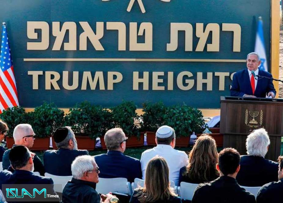 ‘Israel’ Greenlights Illegal ‘Trump Settlement’ In Occupied Golan Heights
