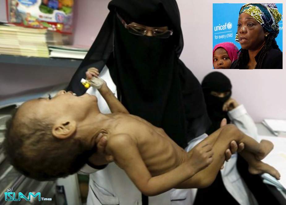 جاری سال کے آخر تک غذائی قلت کا شکار یمنی بچوں کی تعداد 24 لاکھ تک پہنچ جائیگی، یونیسف