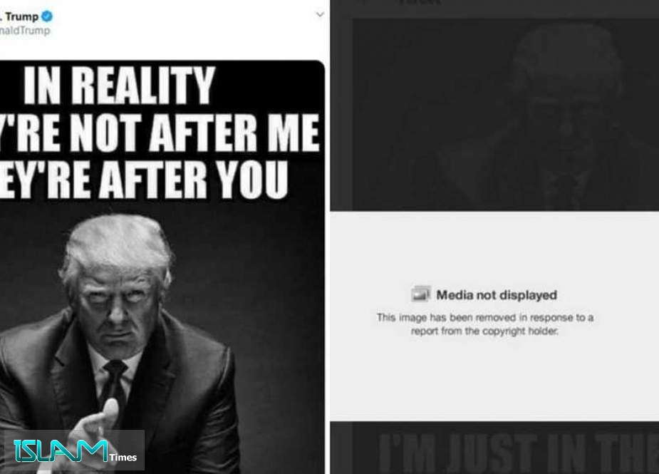 War Escalates: Twitter Removes Trump’s Own Image after NYT Files Copyright Complaint