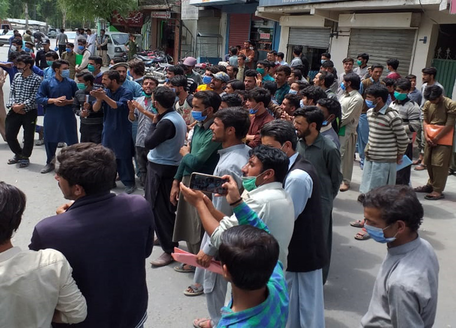 روندو حلقہ چار میں پی پی کے امیدوار قانون ساز اسمبلی نجف علی کی ریلی