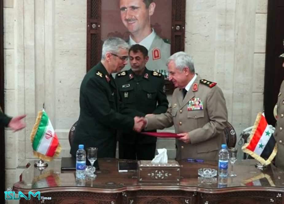 ایران و شام کے درمیان سلامتی و فوجی تعاون کا نیا معاہدہ