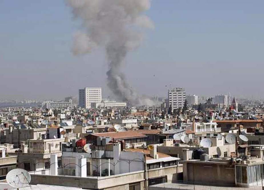 Blasts hit an area in Syrian capital of Damascus.jpg
