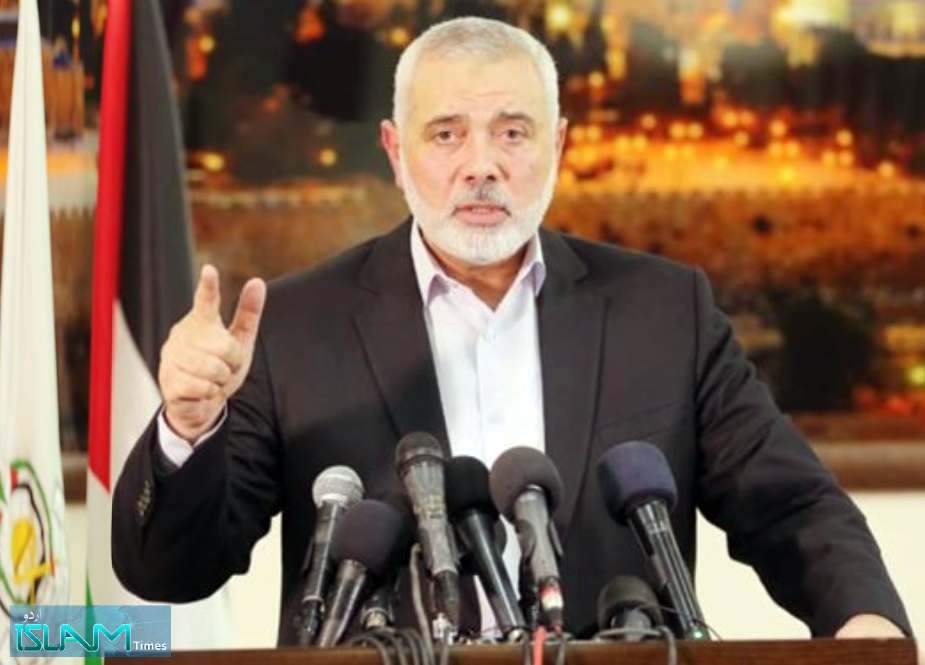 غاصب صیہونی رژیم "حماس اور فتح" کے قریب آنے سے خوفزدہ ہے، اسمعیل ہنیہ