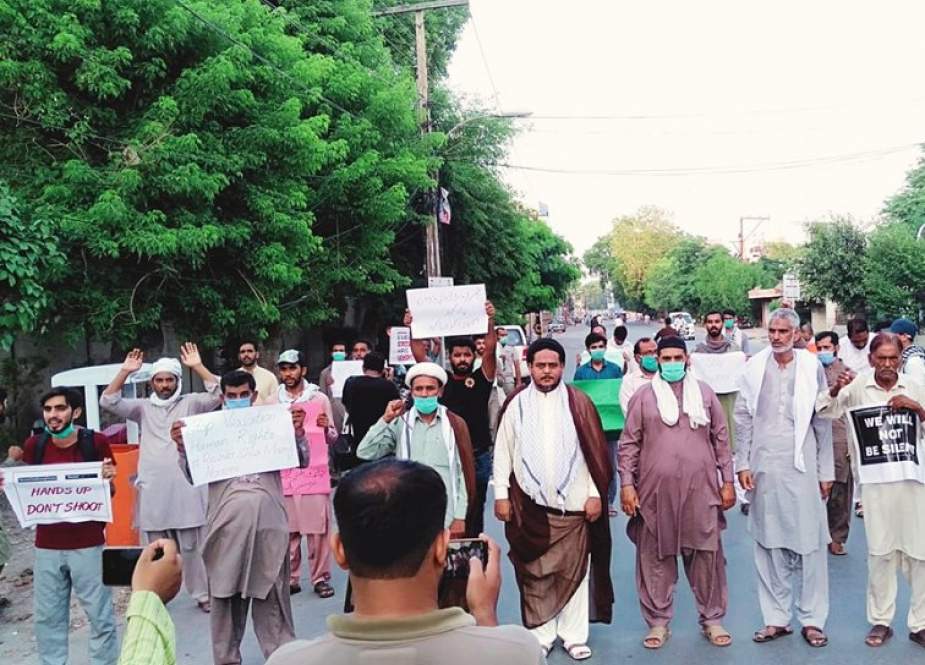 جوائنٹ ایکشن کمیٹی فار شیعہ مسنگ پرسن کے زیراہتمام ملتان پریس کلب کے سامنے احتجاجی مظاہرہ