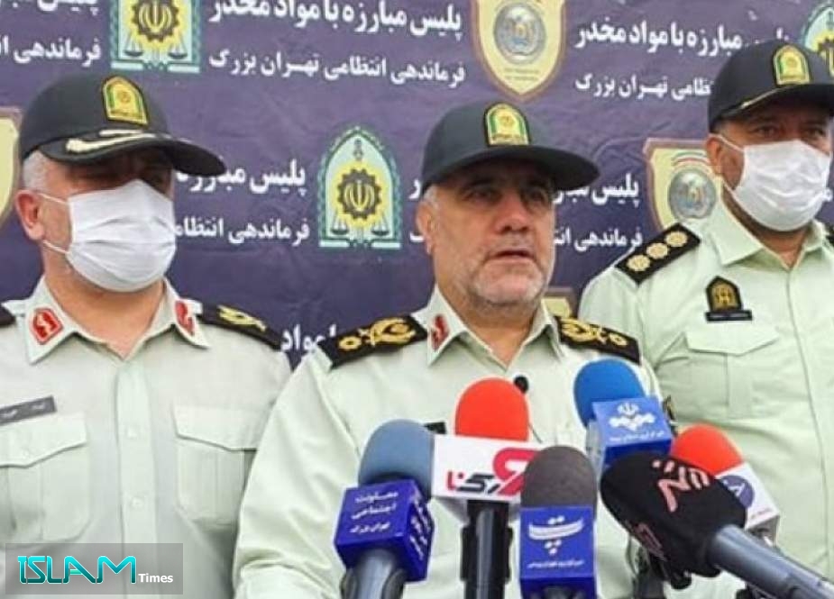 قائد شرطة طهران يعلن تفكيك 3 عصابات لتهريب المخدرات