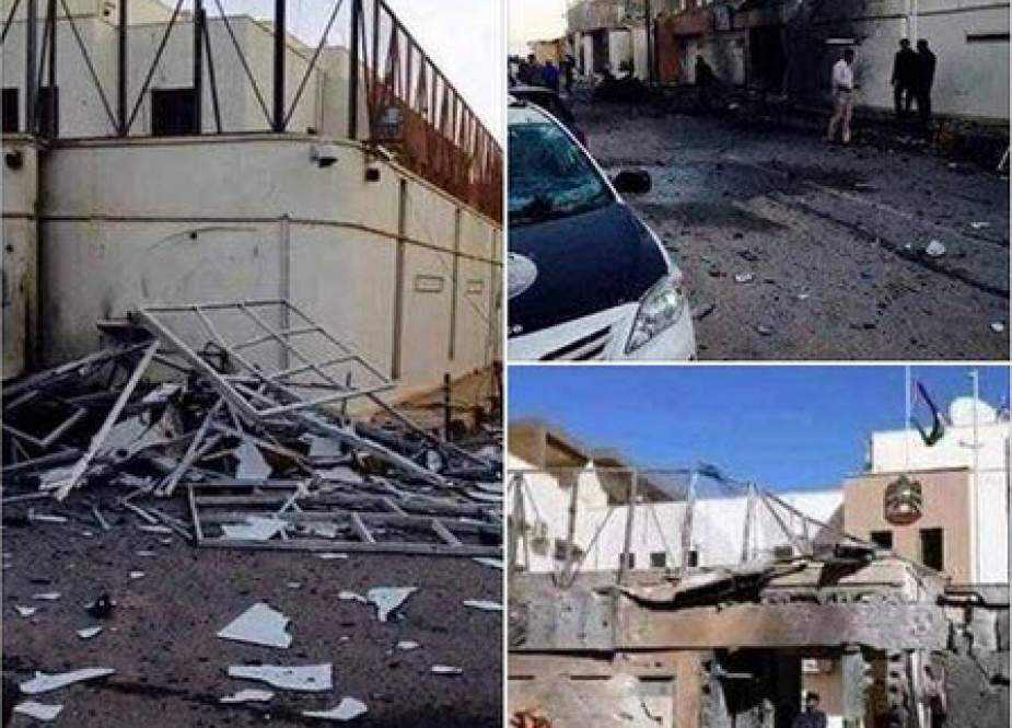 سفارت امارات در طرابلس به آتش کشیده شد