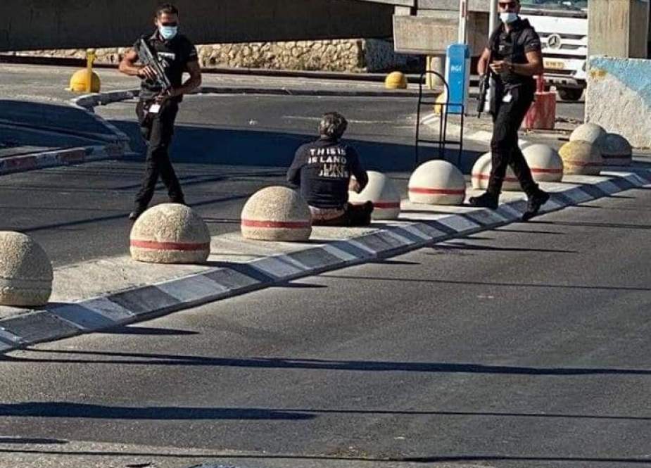 Israeli Occupation Forces (IOF) shot a Palestinian man with hearing and speech impairment at the Qalandiya.jpg
