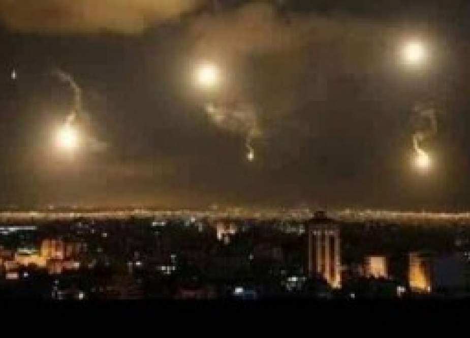 Syrian air defense systems intercepted the Israeli rockets.jpg