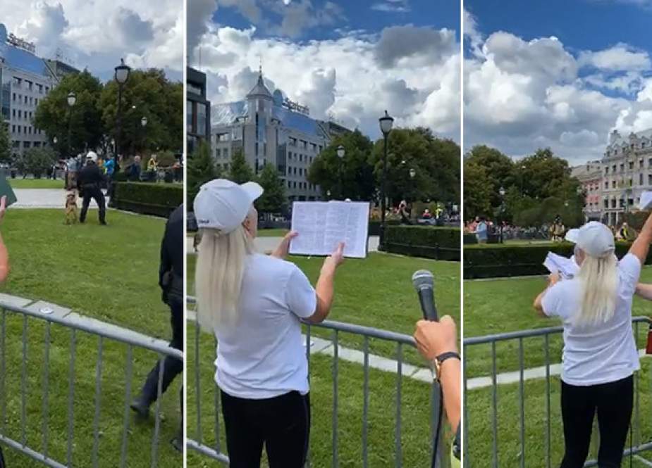 Norwegian anti-Islam group staged a protest culminating in an activist tearing pages from a Koran.jpg