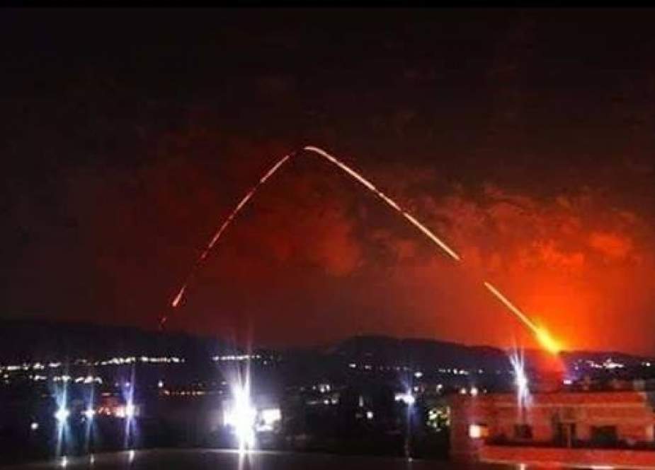 Syrian missile defense system says it has downed a number of Zionist missiles.jpg