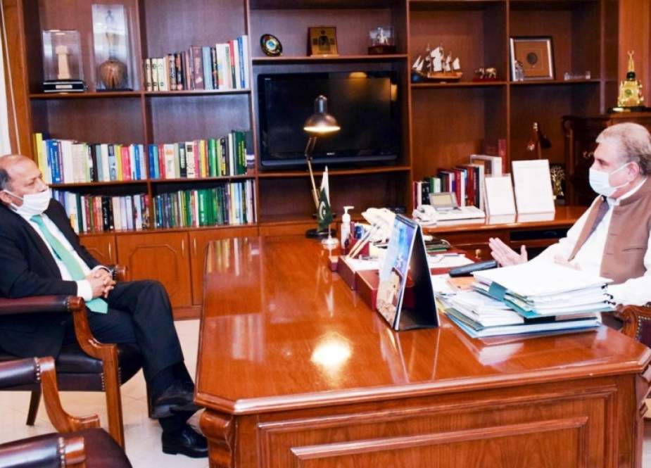 وزیر خارجہ شاہ محمود قریشی سے افغانستان کیلئے نامزد سفیر منصور احمد خان کی ملاقات