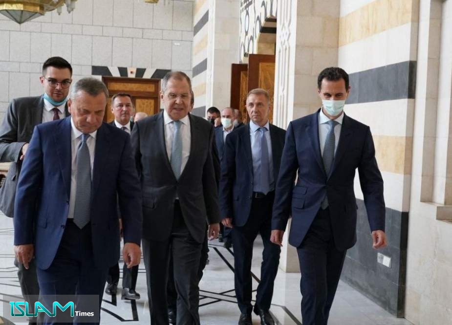 President Assad Receives Russian Diplomatic Delegation Headed by Deputy Premier