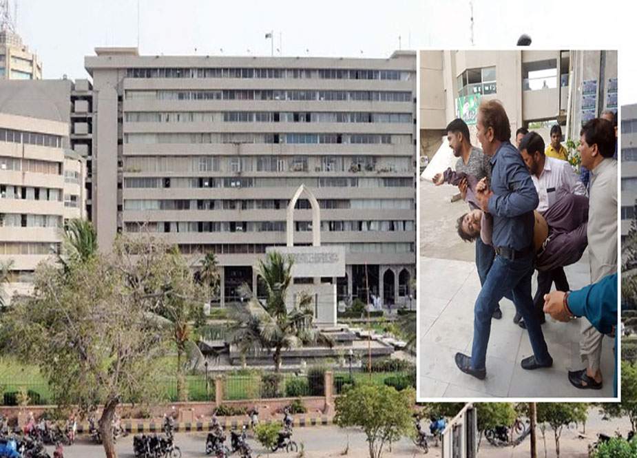 کراچی، سوک سینٹر میں فائرنگ، اسسٹنٹ ڈائریکٹر لینڈ جاں بحق
