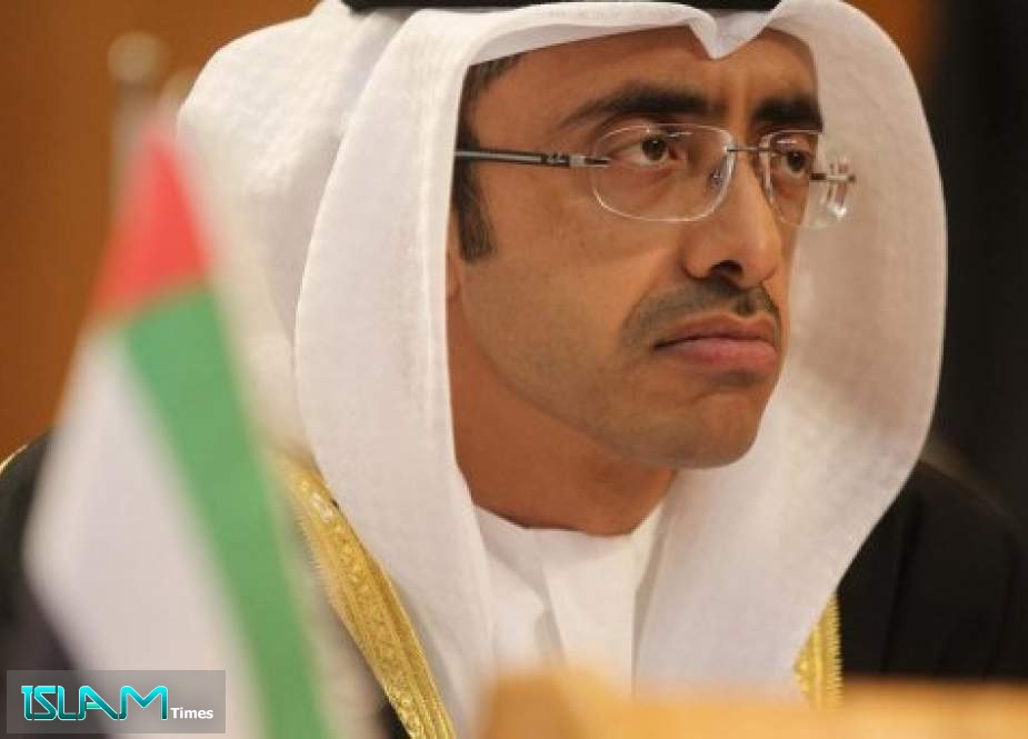 UAE Foreign Minister Calls on Palestinian Leadership to Engage in “Fruitful Talks” with ‘Israel’
