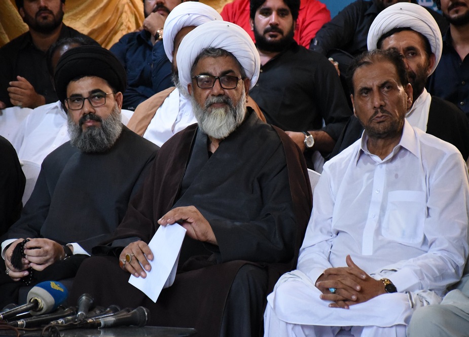 اسلام آباد میں علامہ ناصر عباس جعفری کی زیر صدارت علماء و ذاکرین کانفرنس کے مناظر