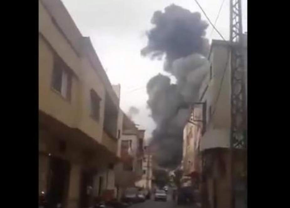 Arms depot of Hezbollah explodes in South Lebanon.jpg